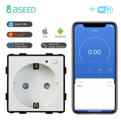 Smart WiFi Plug with Power Monitor — Alexa & Google Home
