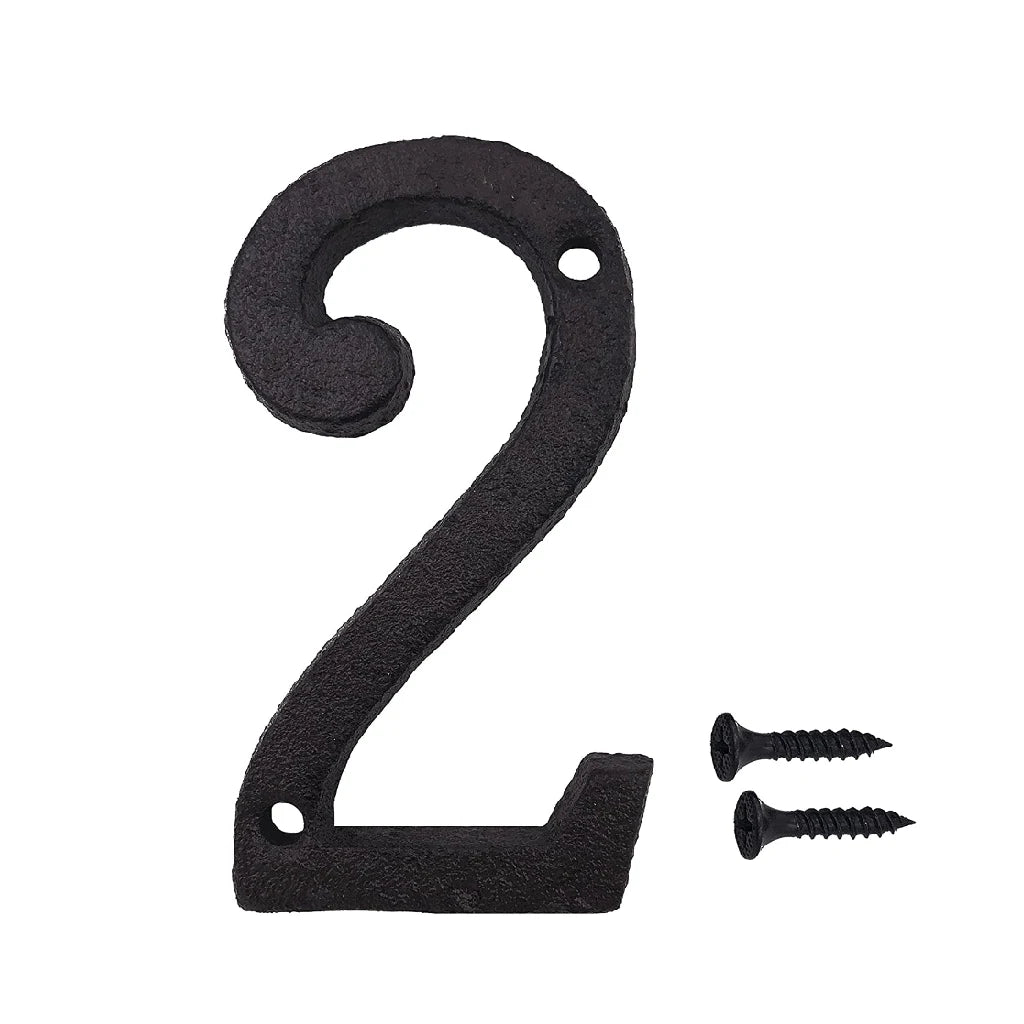 Metal Alphabet & Number House Sign Letters — Custom Door & Mailbox Plate