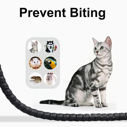 Spiral Cable Protector Sleeve — 2M Wire Management Wrap