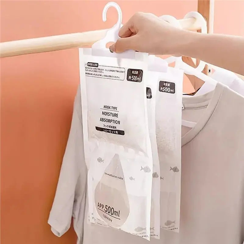 Hanging Dehumidifier Moisture Absorber Bags — 10-Pack