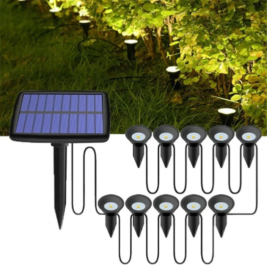 Outdoor Solar Pathway Spotlights — IP65 Waterproof Garden Lights