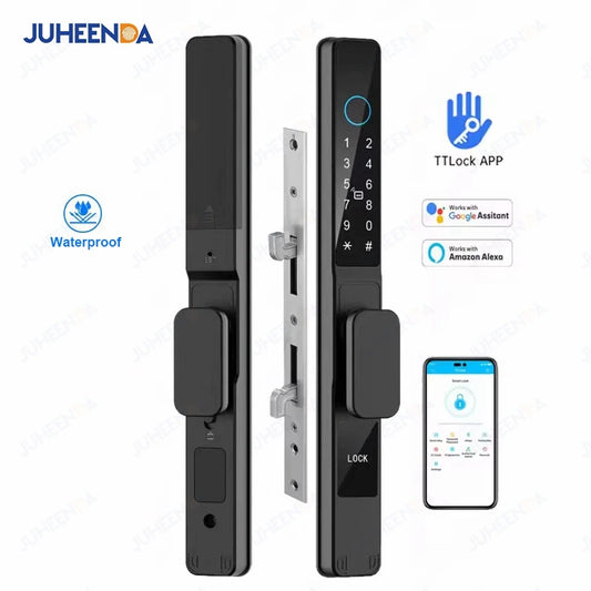 Fingerprint Smart Door Lock — WiFi, App & RFID Card Access