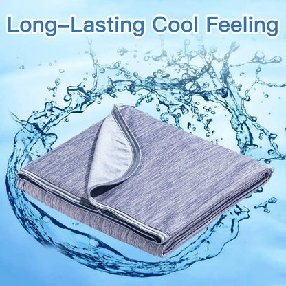 Summer Cooling Blanket — Lightweight Q-Max 0.4 Heat-Absorbing Throw