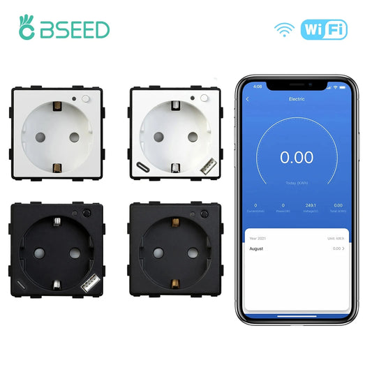 Smart WiFi Plug with Power Monitor — Alexa & Google Home