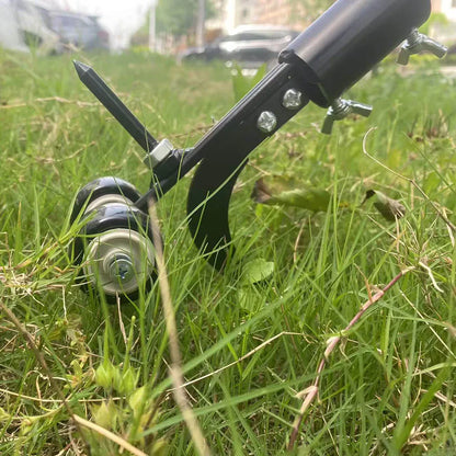 Heavy-Duty Manual Garden Weeder Tool — Weed Puller with Wheels