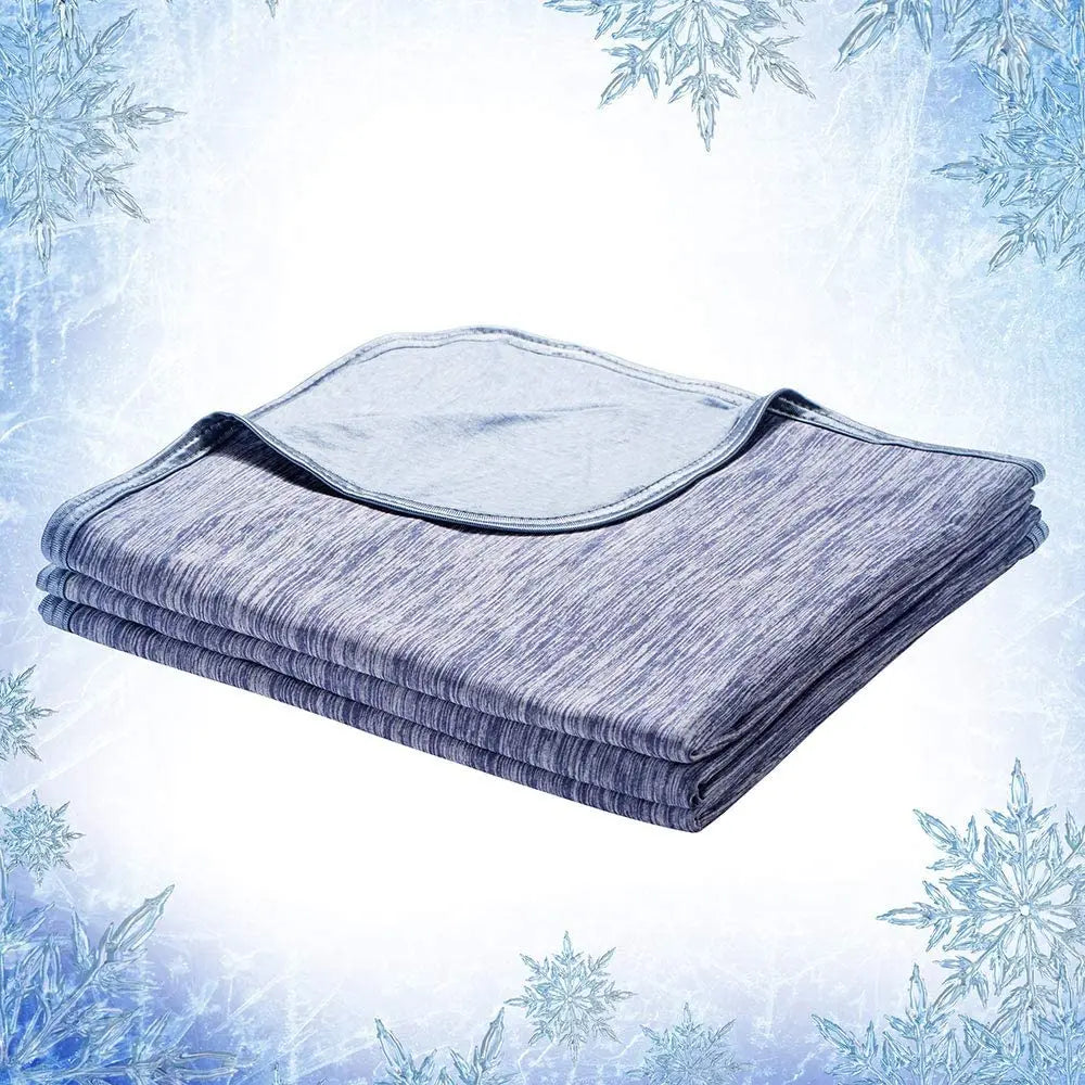 Summer Cooling Blanket — Lightweight Q-Max 0.4 Heat-Absorbing Throw
