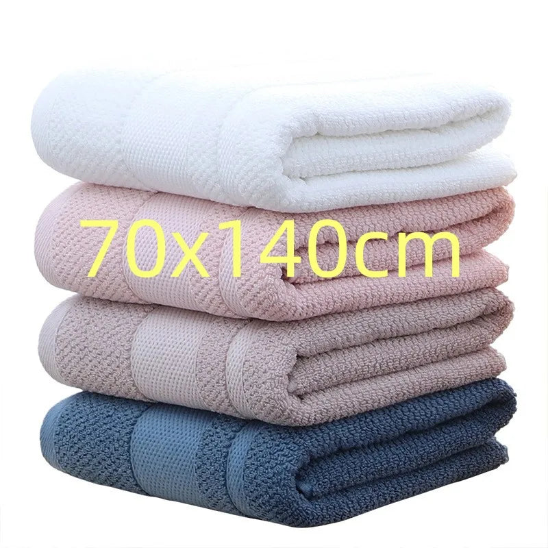 Premium Cotton Bath Towel — 70x140cm, Hotel Quality