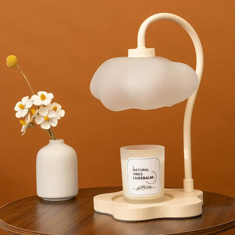 Cloud-Shaped Wax Melt Aromatherapy Lamp — Scented Candle Warmer with Timer