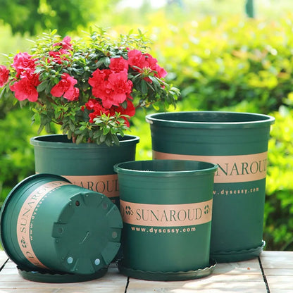 Decorative Succulent Plant Pots — Plastic Bonsai Nursery Pots