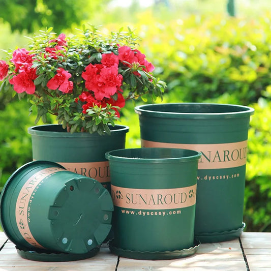 Decorative Succulent Plant Pots — Plastic Bonsai Nursery Pots