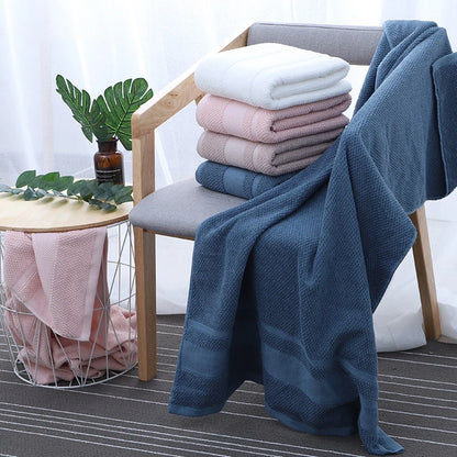 Premium Cotton Bath Towel — 70x140cm, Hotel Quality