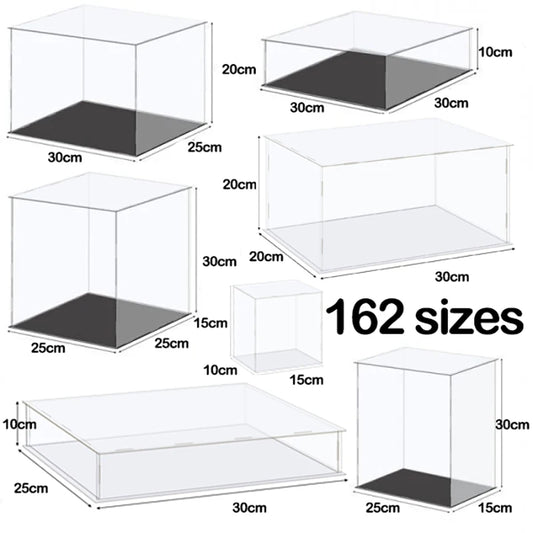 Acrylic Display Case for Figures & Collectibles — Dustproof Clear Storage Box
