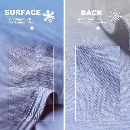 Summer Cooling Blanket — Lightweight Q-Max 0.4 Heat-Absorbing Throw