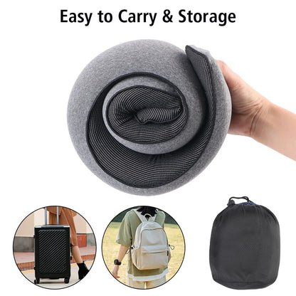Memory Foam U-Shaped Travel Neck Pillow — Portable Snail Support Pillow