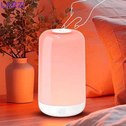 Smart Touch RGB Bedside Lamp — Dimmable Bluetooth Rechargeable Night Light