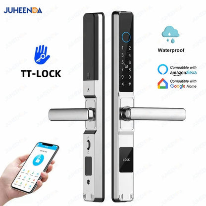 Fingerprint Smart Door Lock — WiFi, App & RFID Card Access