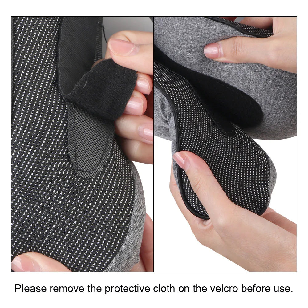 Memory Foam U-Shaped Travel Neck Pillow — Portable Snail Support Pillow