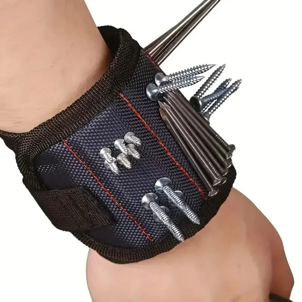 Magnetic Wristband Tool Holder — Screws, Nails & Drill Bits