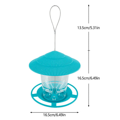 Outdoor Hanging Bird Feeder — Multi-Hole Nut & Seed Dispenser