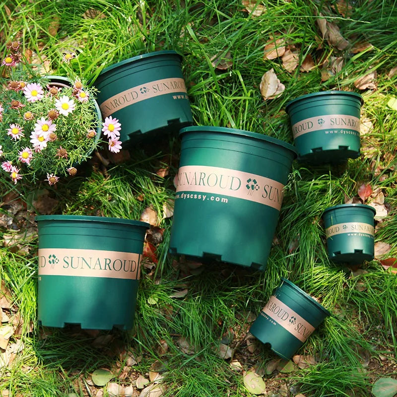 Decorative Succulent Plant Pots — Plastic Bonsai Nursery Pots