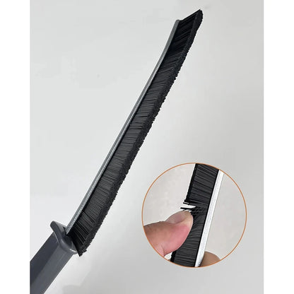 Hard-Bristle Crevice Cleaning Brush — Tiles, Grout & Window Grooves