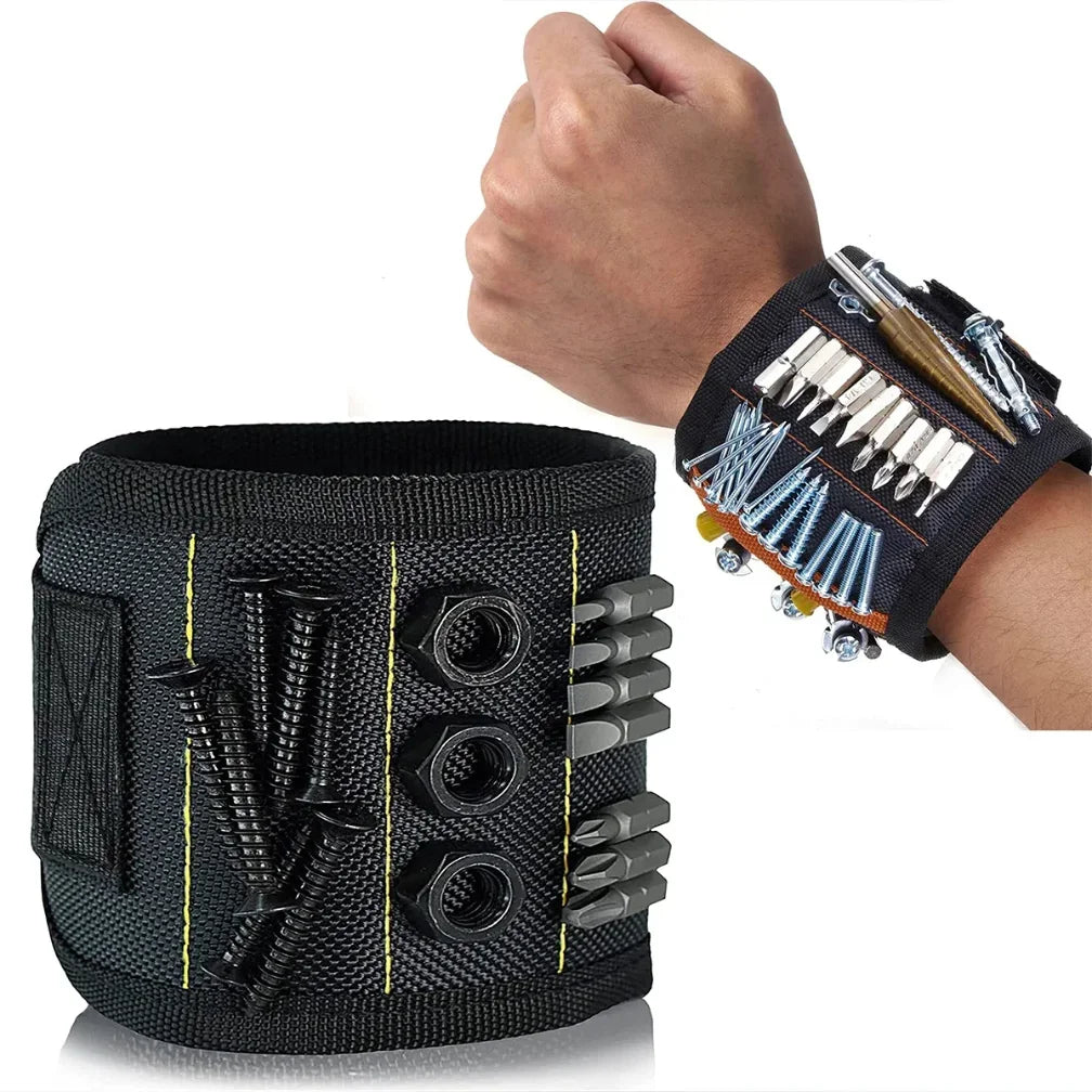 Magnetic Wristband Tool Holder — Screws, Nails & Drill Bits